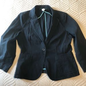 J. Crew navy one button jacket